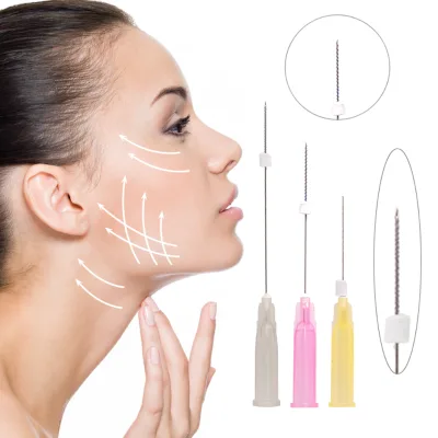 Korea 30g 25mm 38mm Double Needle Blunt W 20G 110mm Pdo Thread l Blunt Nose Paypal for Anti Aging