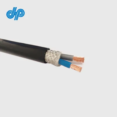 Power Cable 600V/1000V ROV-K 6mm^2 Black Two Cores Blue and Brown 46A Shielded Outdoor Cable 25030674