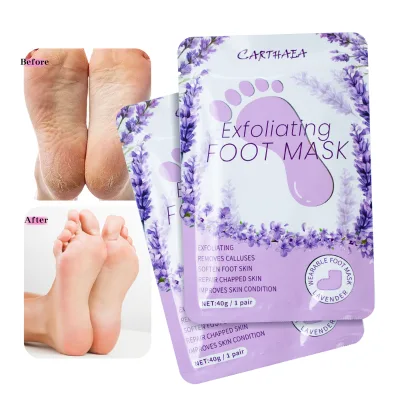 Private Label Peeling Foot Masking Socks Moisturizing Exfoliating Non-woven Peel off Hand and Foot Mask Sheets