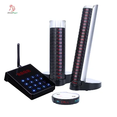 Restaurant Customer Service Device 15pcs Coaster Pagers for Cafe Clinic & Hospital-Long Range (>3000m) Waterproof