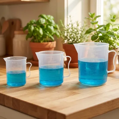 Eco-Friendly Laboratory Kitchen Cooking Easy Pour Plastic High Quality Measuring Cups for Measurements