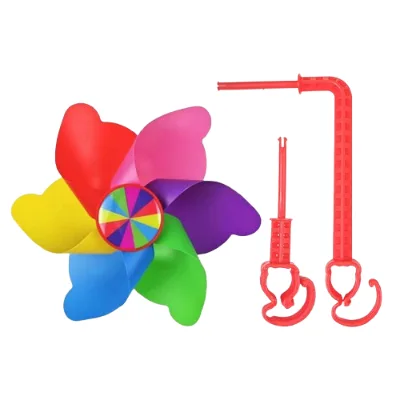 2024 New Products Kids Bicycle Handlebar Pinwheel Colorful Children Bike Windmill Decoration Pink Windmill for Scooter