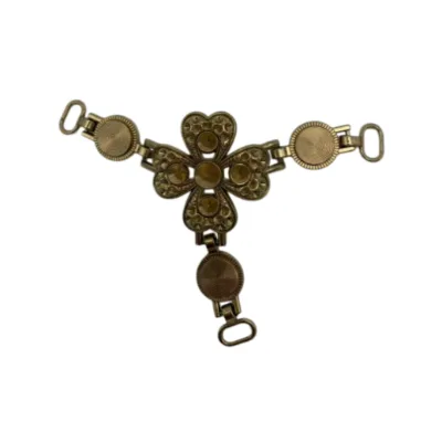 T-Type 3-Way Metal Connector (Floral Design)