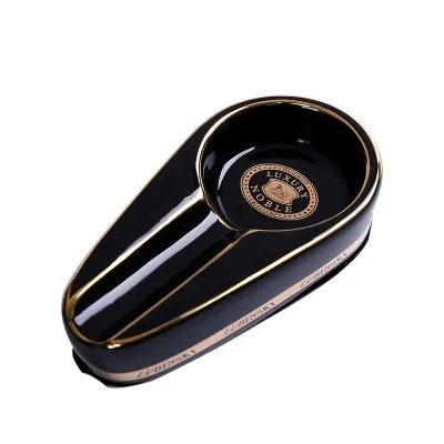 Creative Portable Ceramic Cigar Ashtray with Scent Custom Size Stick Shape Waxed Material Accessories Smokers Weddings Parties