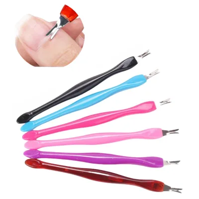 Simple Design Nail Cuticle Trimmer Manicure Cuticle Remover Pedicure Dead Skin Fork V Shaped Nail Cuticle Fork