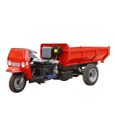 Diesel Three-wheeled Construction Site Transport Vehicle for Building Materials with High Efficiency Engine and 1 Year Warranty