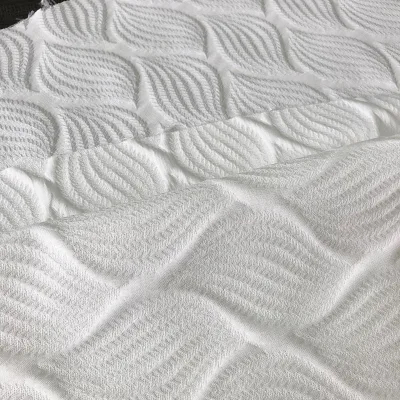 3D Wavy Bubble Jacquard Polyester Fabric White Blank Sublimation Fabric For Women Dress Blouse Home Decoration