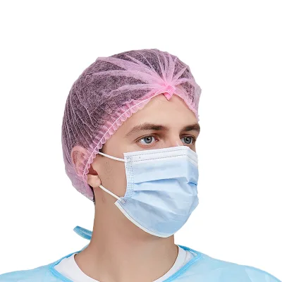 Lightweight Nonwoven PP Mob Cap Hairnet Clip Cap Disposable Hygiene Wear Sizes 18"-24" Aimmax Brand