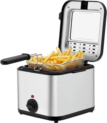 Electric Stainless Steel Digital Control 1800W 2.5L Oil Capacity PFA Non-Stick Deep Fryer Observation Window Adjustable