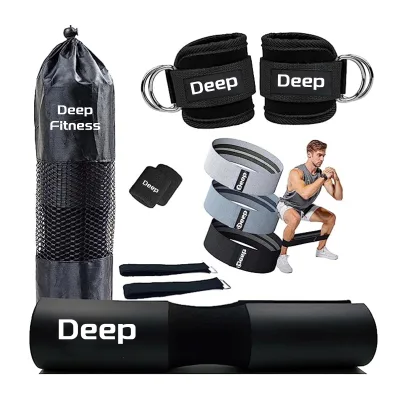 Customized Gym Fitness Weightlifting Protection Shoulder 7 PCS Pack Barbell Pad With Carry Bag Fitness Gym Accessories