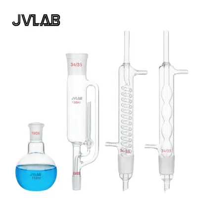 Laboratory Soxhlet Extract Soxhlet Apparatus Extraction a Set Fat Analyzer Glass