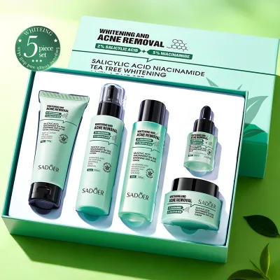 G Private Label SADOER Salicylic Acid Niacinamide Whitening Remove Acne SkinCare Set Brightening Spot Removal Moisturizing Cream