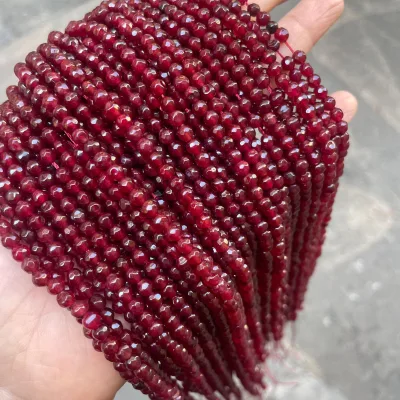 Wholesale DIY Round Red Stone Beads for Jewelry Making Size 4/6/8/10mm 1764389