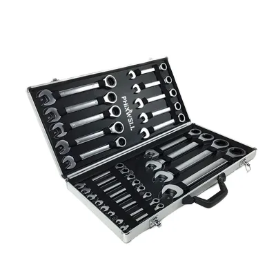 61 Pcs 24T Hand Home & Car Repair Tools Sets Multifunctional Hexagonal Socket Tool with Hard Case