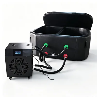 Ice Bath Tub Athletes Recovery Spa Use Acrylic Cold Plunge All in One Tub Built in 1hp Chiller Ice Pool Spa Bath