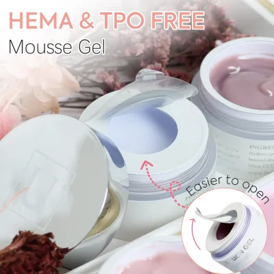 Private Label OEM/ODM No Heat Non Sticky Mocha Mousse Builder Nail Art Solid Builder Extension Nail Gel