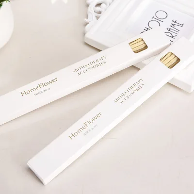 New 2023 White Black 3mm 4mm 20cm 40cm Polyester Fiber Aroma Reed Diffuser Incense Stick Set With Packaging Box