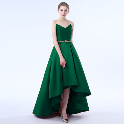 Asymmetrical Short Sleeve Ball Gowns Dresses Prom Formal Dress Evening Gown
