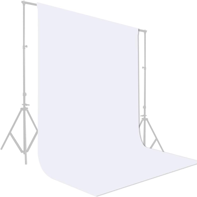 White Background for Photography Backdrop for Youtube Videos Live Streaming Interviews Portraits
