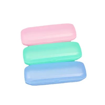 2025 Manufacturer Supplies Eco-Friendly Anti-Pressure New Plastic Eyeglasses Box Custom Logo Printed Wholesale Simple Case Bag