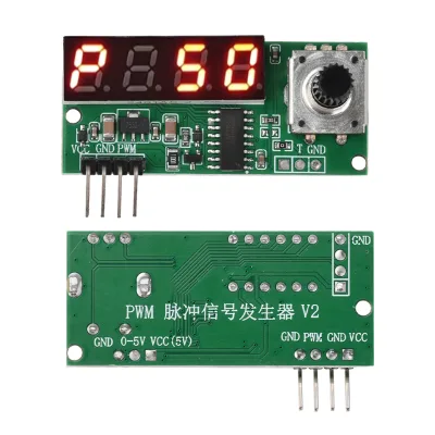 PWM Pulse Frequency Duty Cycle Adjustable Digital Display Module square Wave Rectangular Wave signal Generator