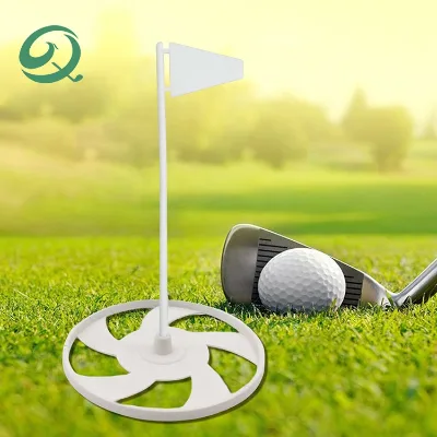 Portable Design Multi-functional Golf Accessories Golf Putting Aid Set Golf Putting Cup with Flag for Backyard Office Use