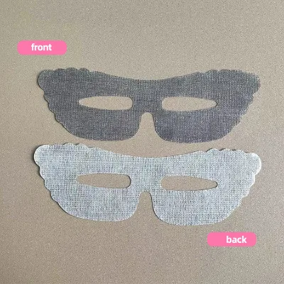 Disposable 70gsm Orange Snow Printed Eyes Mask Sheet Medical Gauze Silk Compound Fabric Super Strong Water Absorption for Home