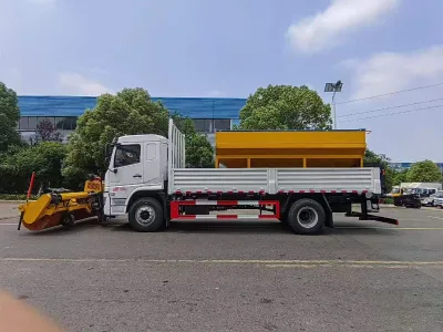 Sanitation Car with Power Snow Removal Head Vehicle-Mounted Snow Removal Rolling Brush Car Portable Snow Removal Head