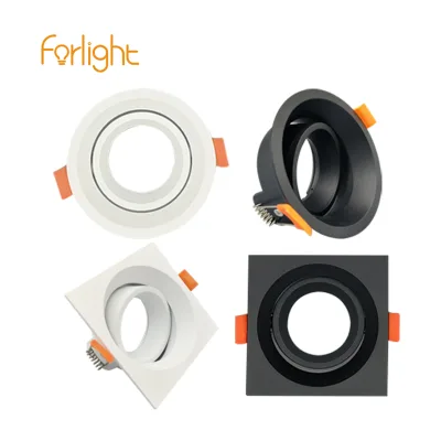 Mr16 Light Parts Glare Recessed Spot Round Ceiling Led Spotlight Spotlight 7w Led Recessed Spot Light square Frame Downlight