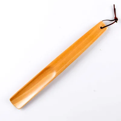 Bamboo Custom Durable Long Handled Natural Wooden Decorative Carry-On Shoe Horn for Hotel Ningbo EMBODY