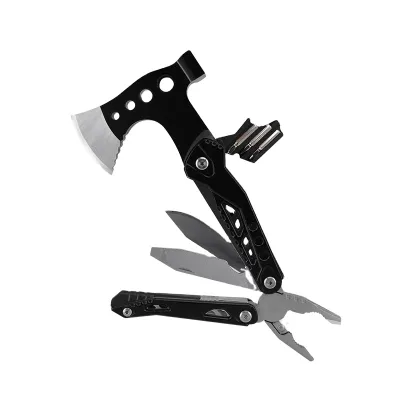 Upgraded 16-in-1 Multi-Tool Outdoor Survival Gear Axe Hammer Pliers Saw Screwdriver Gift Men Dad Industrial Grade Stainless