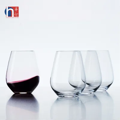 Unbreakable Elegant Handmade Glasses Colorful Stemless Wine Glass