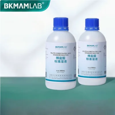 BKMAM Biodilute Hydrochloric Acid Standard Solution 0.01-1mol Chemical Reagent for Laboratory HCL Analysis Beaker Product