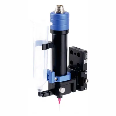 Industrial Precision Dispensing Valve Jetting Screw Technology Piezoelectric Drive Stainless Steel Body for High-Viscosity Media