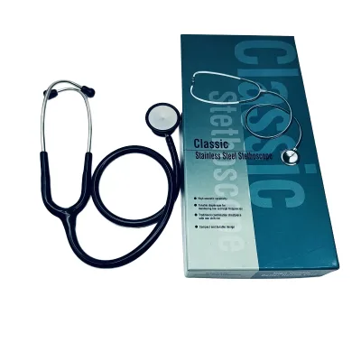 EUR VET Professional Stainless Steel Stethoscope Classic III Cardiology Diagnosis Device with High Acoustic Sensitivity