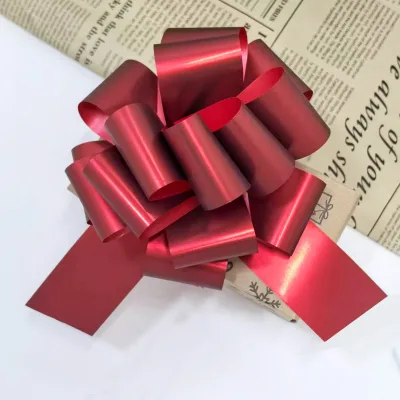 5/6/8 Inch Metallic Pull Bow Shimmering Gift Wrapping Bow for Christmas Boxes,  Bouquets, Party Decorations