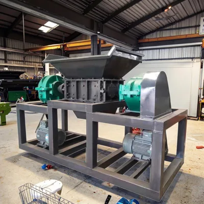 Industrial Shredder Small Scrap Metal Crusher Solid Waste PVC Plastic Two-axis Recycling Machine