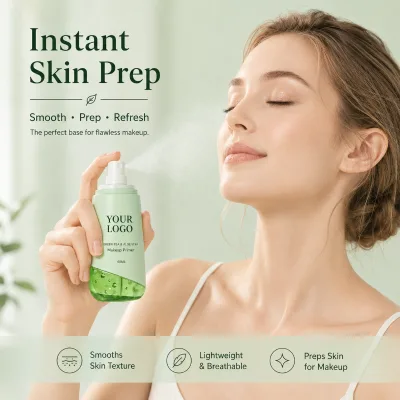 High Quality Wholesale Moisturizing Waterproof Gel Spray Vegan Private Label Oil Control Botanical Daily Hydration Primer Spray