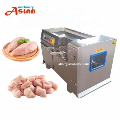 Fresh Chicken Breast 15mm Dicing Machine/ Frozen Chicken Meat Dice Cutting Machine for Pet