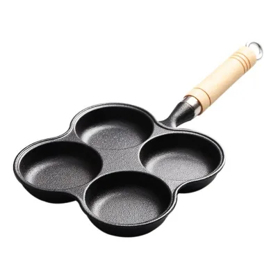 Top Seller Four-Hole Frying Pot Pan Thickened Omelet PanPancake Steak Pan Cooking Egg Ham Pans Breakfast