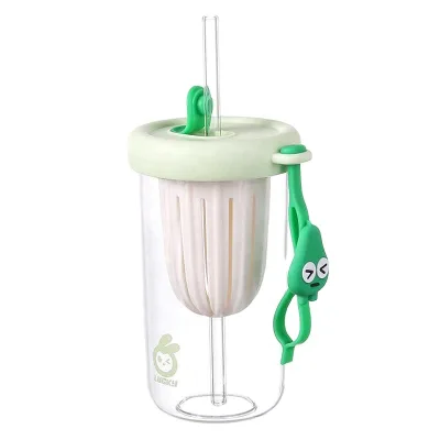 Ins High Beauty Lemon Cup High Temperature Resistant Tea Separation Cup Portable Plastic Cold Extraction Cup
