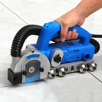 Electric Tile Grout Cleaning Machine Handheld Electric Cutting and Grooving Machine for Ceramic Tile and Stone Tile Seam Cleaner