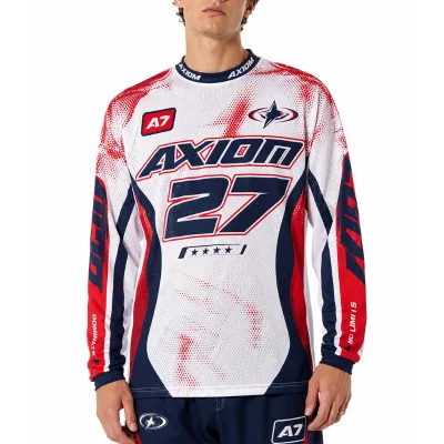 Wholesale Full Sublimation BMX Bike Jersey High Quality Polyester Long Sleeve Dirt Track Riding Clothes Anti-Pilling Bike Wear