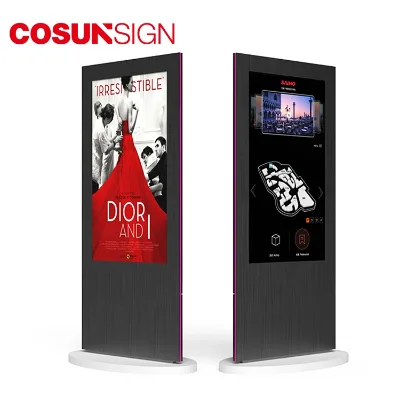 43 Panel Publicitario Digital Signage System with LCD Display Screen Floor Stand Parts for Digital Signage