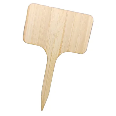 Modern T-Type Wood Tags Bamboo Plant Labels for Garden Potted Plants Vegetable Garden Sign Markers Box Packaging Garden Supplies