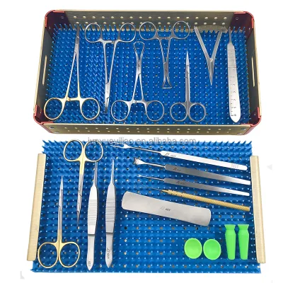 China Manufactory Double Eyelid Surgery Set Ophthalmic Surgical Instruments Kits