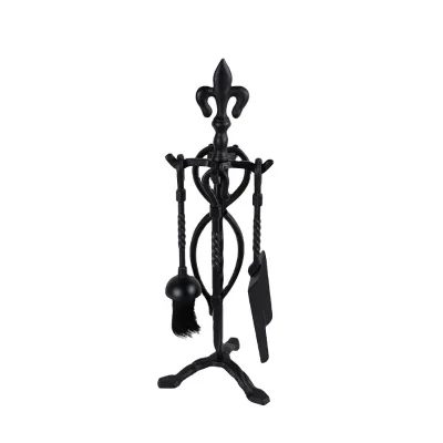 21 Inch Fireplace Tools Set Heavy Duty Steel Fireplace Tool Set 4 Pieces Fireplace Accessories