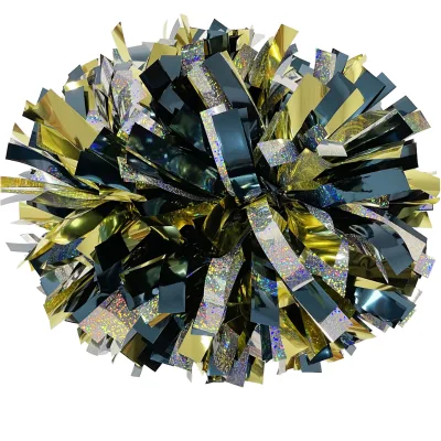2026 Holographic Cheerleading Pom Poms for Cheerleading with 15 Colors Durable Middle Handle Factory Price and Good Quality