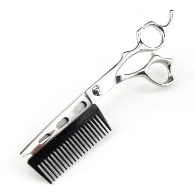 New Design Professional Salon Scissors Hairdresser Cutting Hairstyle Pruning Tools Japan 440c High Hardness Stainless With Comb