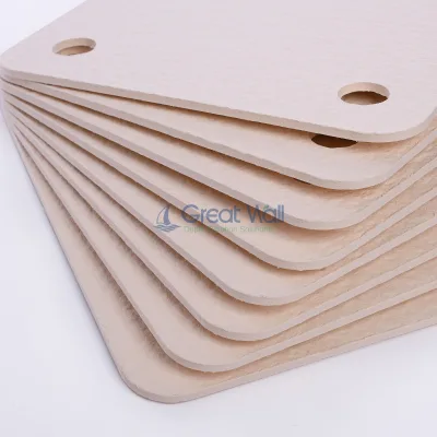 Wholesale Eco-friendly Wood Pulp Depth Filter Sheets Customized Size SuperSorb Pad Carbonated Beverage White CE ISO Certified